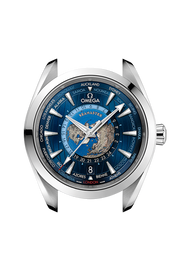 Profilo laterale della cassa in acciaio lucido e spazzolato da 43 mm con vetro zaffiro bombato antiriflesso.